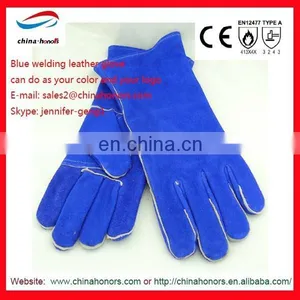 Leather Gloves Top Quality Work/gloves for Welders thumbnail-3