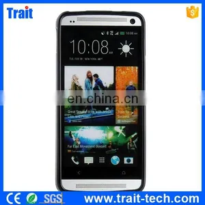 Large Stock Frosted TPU Gel Antiscratch Case for HTC One M7 Black thumbnail-2