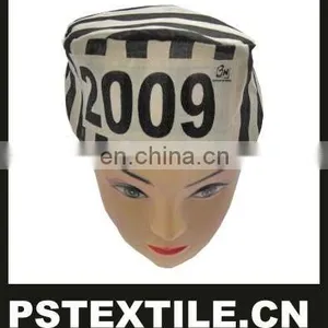 Newest Style Stripe Printed Cotton Chef Cap thumbnail-1