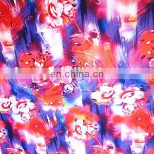 Flower Digital Printed Polyester Fabric thumbnail-2