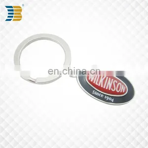 Promotional Oval Shape Custom Painted Metal Keychain thumbnail-2
