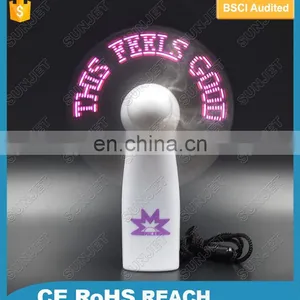 Custom Led Message 4'' Aaa Battery Led Mini Travel Fan thumbnail-4