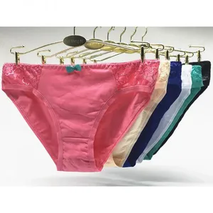 Yun Meng Ni Sexy Underwear Soft Lace Trim Ladies Briefs Big Size XXL XXXL XXXXL Cotton Women Panties thumbnail-4