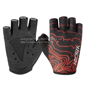 Cheap Pro Fingerless Bicycle Road Cycling Gloves OEM ODM Half Finger Mountain Bike Riding Gloves thumbnail-1