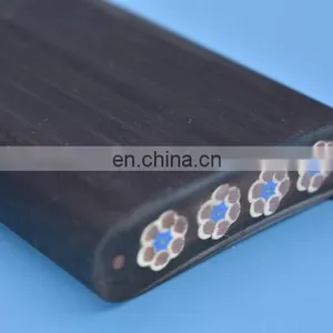 Flat Cable for Cranes 4 8 12 16 20 24 32 Cores Festoon Cable With Steel Wire thumbnail-2