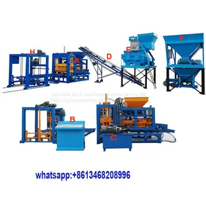 Auto Brick Making Machine Concrete Block Molding Machine QT6-15 Block Making Machine thumbnail-1
