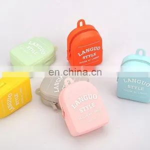 Custom Small Backpack Style Handbags Purse Silicone Coin Bags thumbnail-2