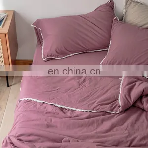 Wholesale Comforter Folded Soft 100% Cotton Knitted Lightweight Coverlet For All Season Quilt thumbnail-4