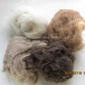 Brown Color Good Wear Resistance Pure Alpaca Wool Fiber Raw Camel Hair thumbnail-2