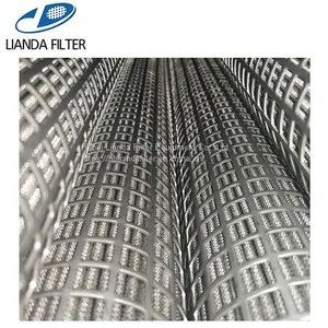 Pleated Metal Mesh Sintered Fiber Polymer Melt Filter Cartridge for Polymer Film Resin Chip Fiber Monofilament Processing thumbnail-1