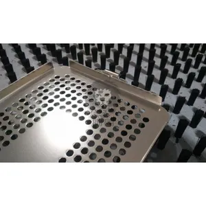 Instrument Sterilization Perforated Basket With Lid and Silicone Mats thumbnail-3