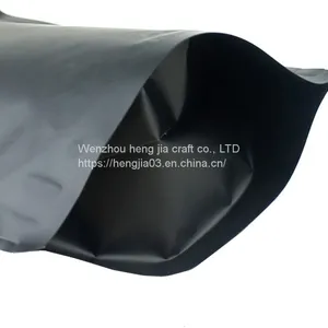 100 Matte Double Color Vertical QuickQlick Repeatable Seal Bags (12 X18 cm X7.1 (4.7 Inches), Black) thumbnail-2