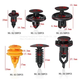 1000pcs Auto Push Clip Kit, Insulation Well Plastic Auto Parts thumbnail-1