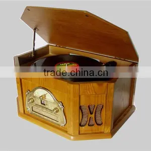 Gramophone Cd/cassette Player,multiple Record Player,bluetooth Vinyl Record Player thumbnail-5