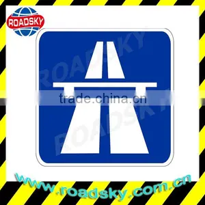 Reflective Square Blue International Traffic Signs thumbnail-1