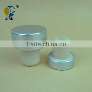Plastic Synthetic Cork Stopper With Silver Aluminum Cover thumbnail-4