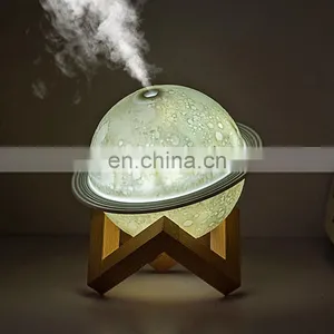 2021 New Style 3d Moon Ball Led Night Light Lamp Usb Humidifier Ultrasonic Diffuser Humidifiers thumbnail-2