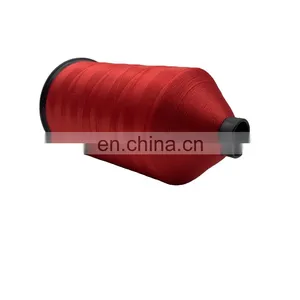 100% Red Colour 250D/3 Nylon 6 Nylon 66 Bonded Nylon Sewing Thread thumbnail-1