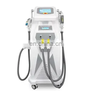 Hot Selling 3 Handles IPL RF/ Nd YAG Laser Tattoo OPT Hair Removal Machine thumbnail-1