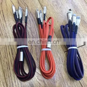 Hot Sale High Quality 1M Zinc Alloy Soft Denim Nylon Braided Fast Charging Cable Usb Data Cables For Android thumbnail-4