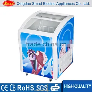 Home Use Manual Defrost Ice Cream Horizontal Freezer With Compressor thumbnail-1