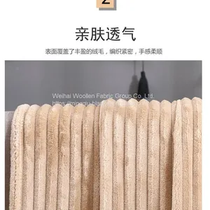 Super Soft 100%Polyester Solid Coral Fleece, Flannel Fleece Microfiber Throw Blanket thumbnail-1