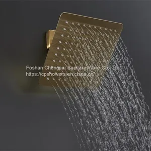 Shower Set Wall Mounted Ultra Thin Rainfall Showerhead 20x20cm Sanitary Shower System Handheld Shower Head thumbnail-2