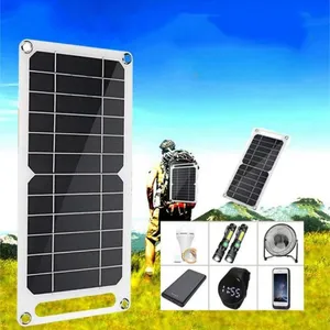 6W Small Solar Panel Charging Panel, Outdoor Mobile Emergency Charging Power Supply for Mobile Phones thumbnail-1