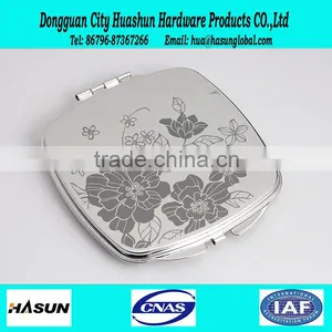 Folding Round Shape Colorful Compact Mirror thumbnail-5
