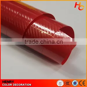 New Product Red Color Self Adhesive 3D Carbon Fiber Car Vinyl Film thumbnail-2