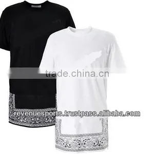 2013 Fashion T-shirts/t-shirt With Leather Sleeves thumbnail-1