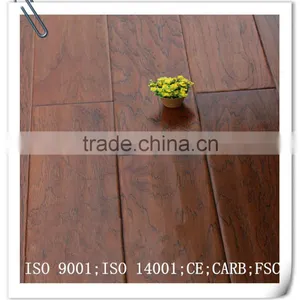 Handscraped Walnut Multilayer Engineered Wood Flooring 7-layer thumbnail-3
