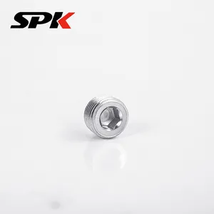 304 Stainless Steel Taper Thread Hexagon Socket Plug (Model 4TN), 1/8