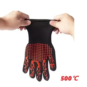 High Temperature Resistant, Fire-resistant, and Cut Resistant Aramid Gloves thumbnail-1