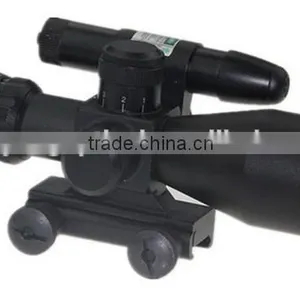 China Supplier 2.5-10x40 Dual Illuminated Laser Riflescope Rifle Scope Cut Sunshade/2.5-10x40mm Rifle Scope With Red Laser thumbnail-4