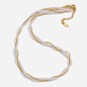 CNC Precision Cut Stainless Steel Necklace With Titanium Nitride Barrier - Scratch Resistant thumbnail-1