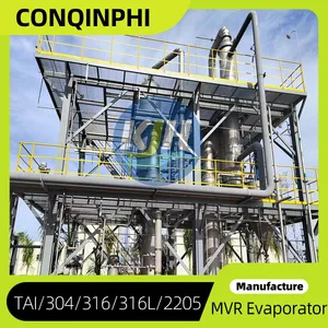 MVR Falling Film Evaporator With Mill Test Report and 18-Month Core Component Warranty thumbnail-1