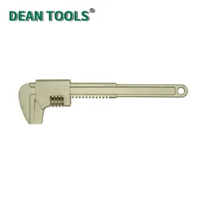 375 mm Non-Sparking Right Angle Adjustable Wrench 88 mm Opening Aluminum Bronze Non-Magnetic & Corrosion Resistant thumbnail-1