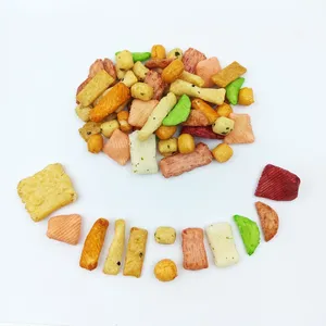 Assorted Japanese Style Rice Cracker Mix With Multiple Shapes and Colors for Wholesale Snack Distributors thumbnail-1