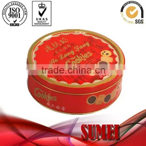 Custom Round Cookies Tin Box thumbnail-1