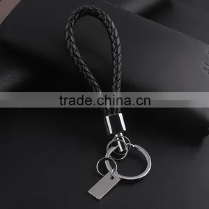 High-grade Leather Key Ring Beautifully Creative Rope Car Leather Strap Key Chain thumbnail-3