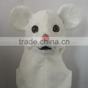 Moving Mouth Animal Mask for Kids/Children - Mister White Mouse thumbnail-1