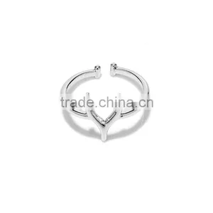 New Arrival Jewelry Fashion Simple Y Letter Open End Mens Designer Finger Rings thumbnail-2