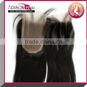 2014 New Arrive Hot Selling Lace Closure in Natural Color Straight Three Part Lace Closure thumbnail-1