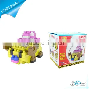 Diamond Building Block Toy Cartoon Car thumbnail-1
