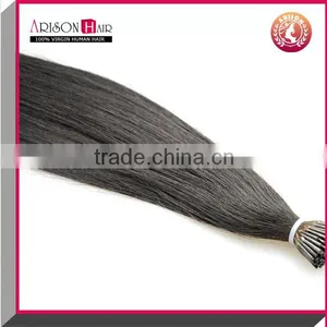 Wholesale 100% Human Hair Pre-bonded i Tip Brazilian Hair Extension thumbnail-3