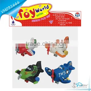 Pull Back Vinyl Soft Vinyl Toys Plane thumbnail-1