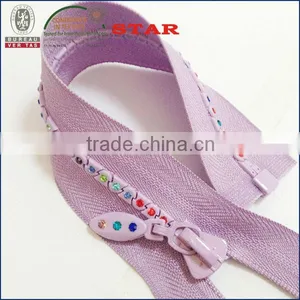5# Rhinestone Zipper With Colourful Stone Wholesale or Retail in Wenzhou thumbnail-1