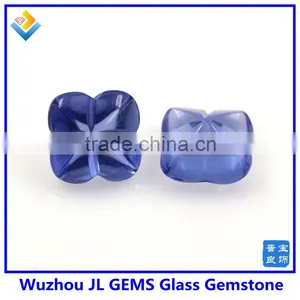 Faceted Loose Gemstones Glass Stone With Four Clovers Beads Glass Jewelry thumbnail-3