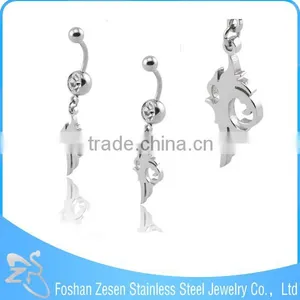 Fashionable Design Nickel Free Wholesale Hanging Fox Racing Belly Button Rings thumbnail-6